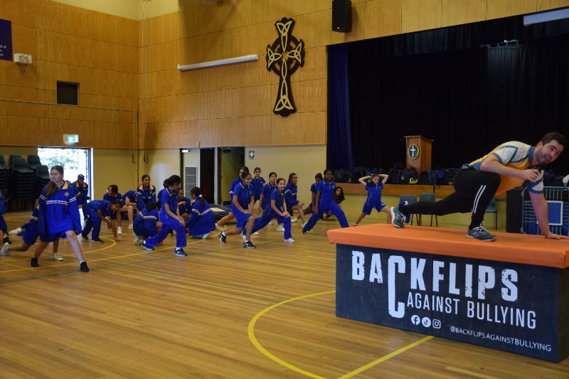 Backflip Against Bullying at Nagle Catholic College Blacktown