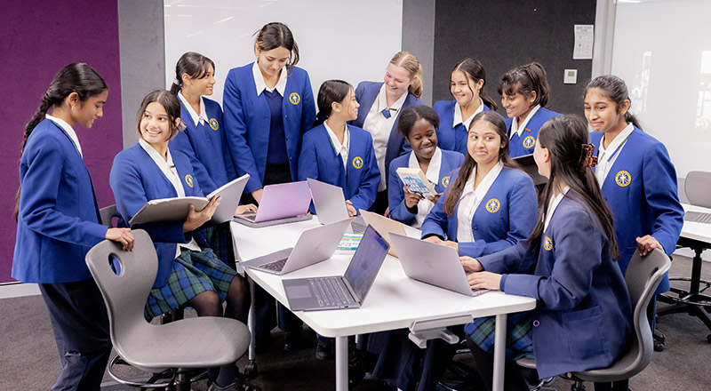 Nagle Catholic College South Blacktown students around
