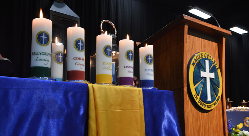 Nagle Catholic College South Blacktown candles for religious ceremony