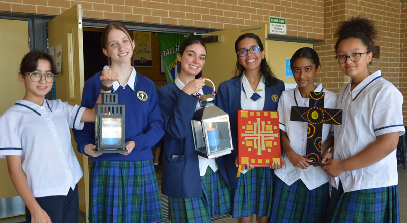 Nagle Catholic College South Blacktown students preparing for mass