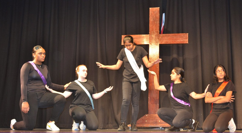 Nagle Catholic College South Blacktown students celebrating faith