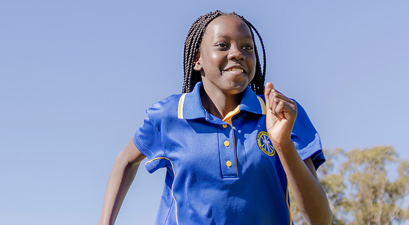 Nagle Catholic College South Blacktown student running