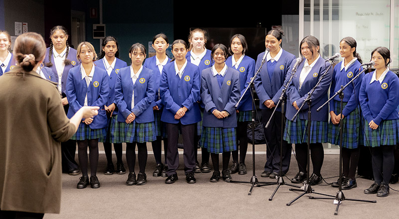 Conducting the Nagle Catholic College Blacktown Choir