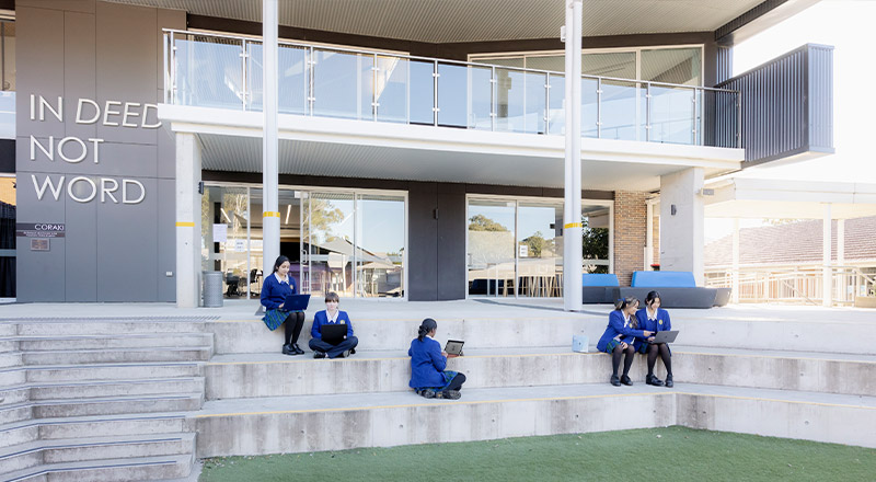 Nagle Catholic College South Blacktown students on campus