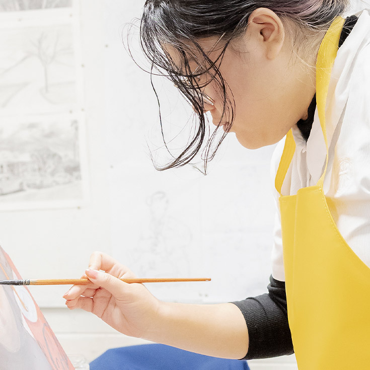 Nagle Catholic College South Blacktown student painting