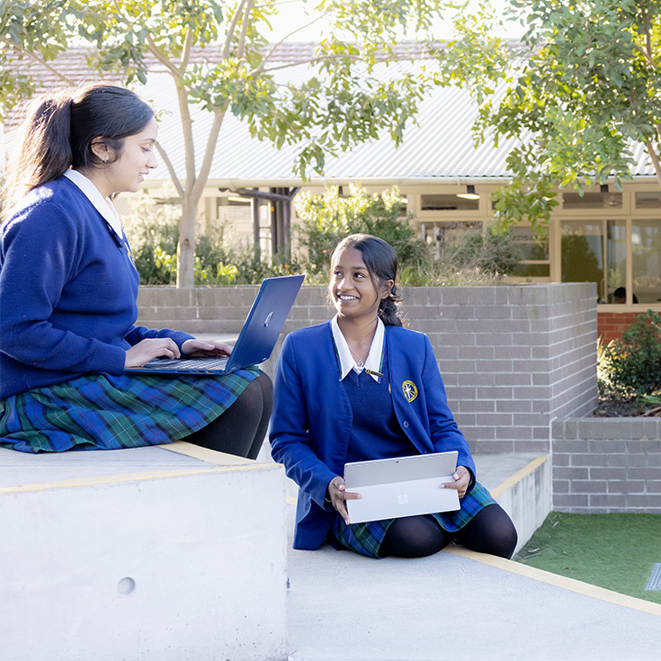 Nagle Catholic College South Blacktown students on campus